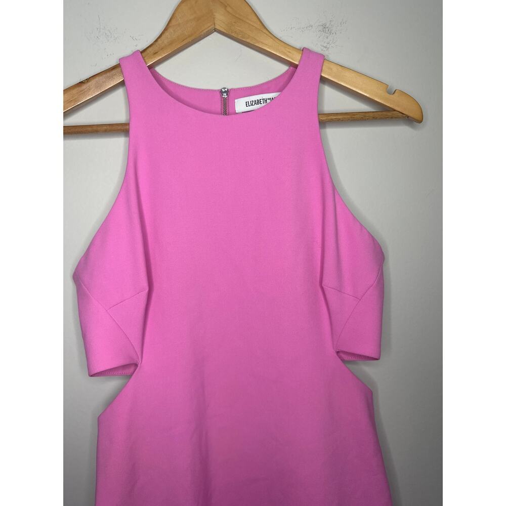 Elizabeth and James Lela Ponte Racerback Cutout Sheath Dress Women’s Pink Size 4 - Picture 3 of 8